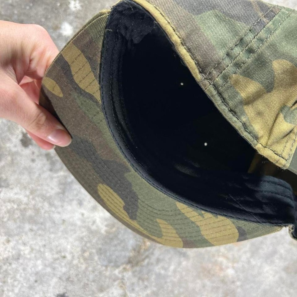 Camo Spider Logo Snapback Hat Men's Adjustable Otto Cap Green Black - Picture 4 of 4